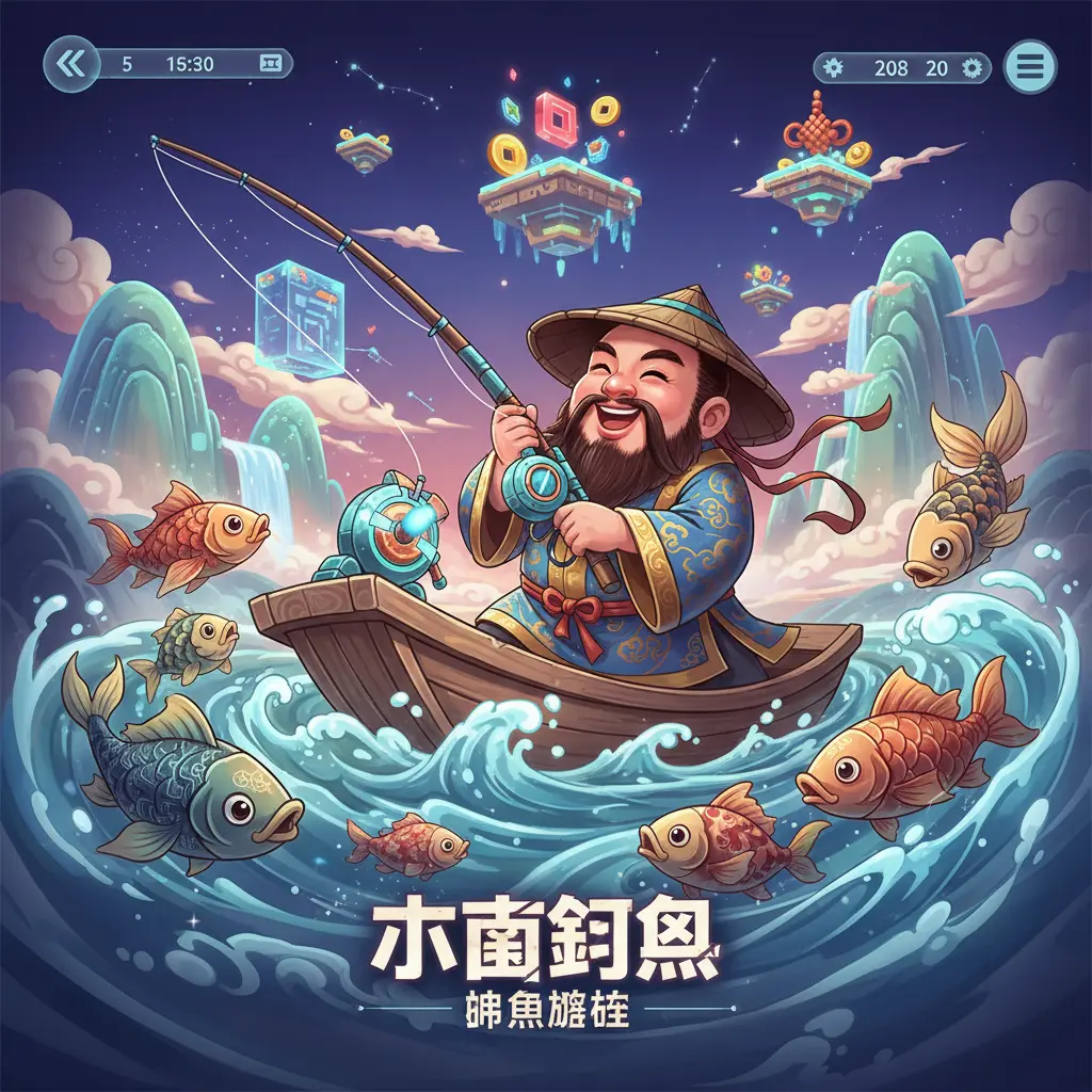 捕魚遊戲 - 卡通釣魚